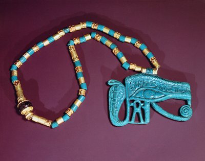 Pectoral del Ojo de Ra, de la Tumba de Tutankamón, Nuevo Reino de Egyptian 18th Dynasty