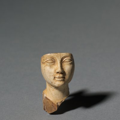Rostro de una cuchara cosmética, 1391-1353 a.C. de Egyptian 18th Dynasty