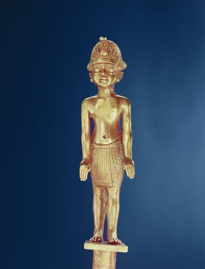 Figura del rey, de la tumba de Tutankamón de Egyptian 18th Dynasty