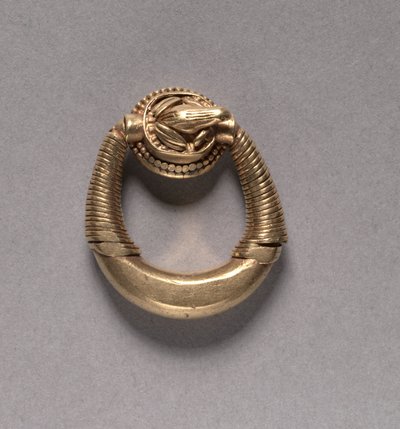 Anillo de dedo con rana, c.1353-37 a.C. de Egyptian 18th Dynasty