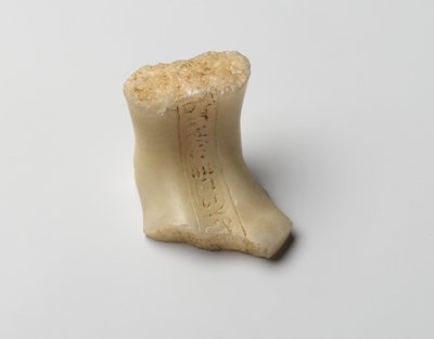 Pie de un shabti de Nefertiti, Nuevo Reino de Egyptian 18th Dynasty