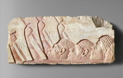 Extranjeros en una procesión, c.1345 a.C. de Egyptian 18th Dynasty
