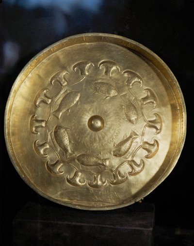 Placa de oro. Regalo del faraón Tutmosis III a su general Djehouty. Dinastía XVIII, Reino Nuevo, Egipto. N 713 ... de Egyptian 18th Dynasty