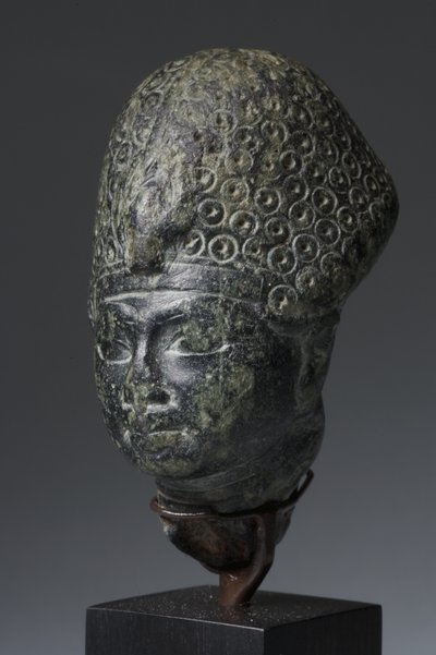 Cabeza de Amenhotep III, Nuevo Reino (esteatita verde) de Egyptian 18th Dynasty