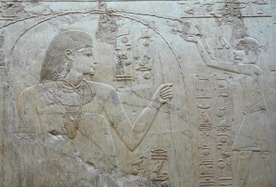 Escena de libación, tumba de Ramose de Egyptian 18th Dynasty