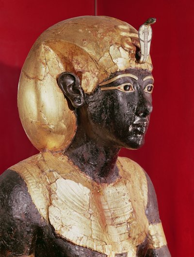 Estatua de tamaño natural de Tutankamón, de la Tumba de Tutankamón de Egyptian 18th Dynasty