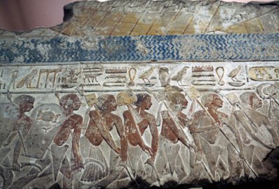Relieve del desfile militar de Egyptian 18th Dynasty