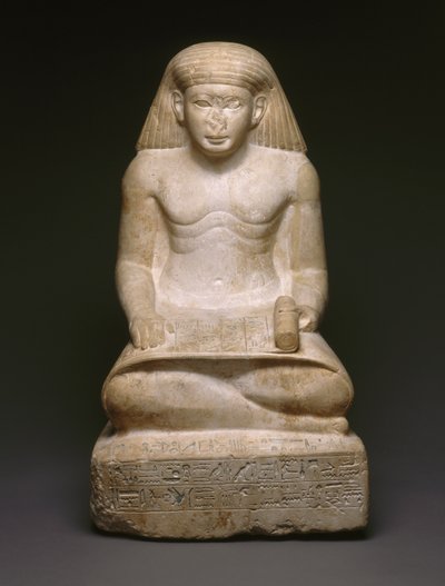Estatua de escriba de Amunhotep, hijo de Nebiry, c.1426-1400 a.C. de Egyptian 18th Dynasty