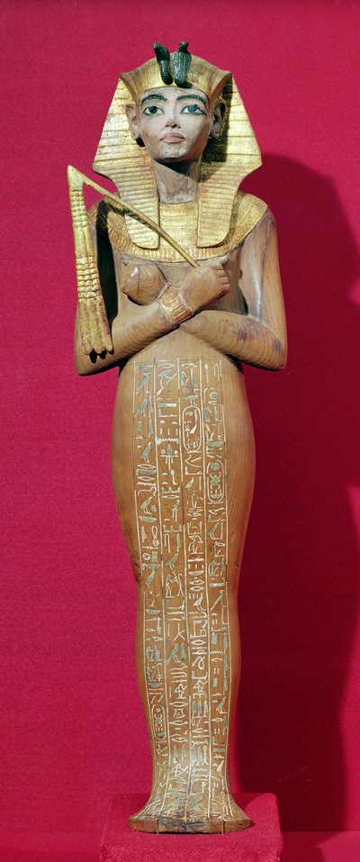 Figura shabti del rey de la Tumba de Tutankamón (c.1370-1352 a.C.) Reino Nuevo de Egyptian 18th Dynasty
