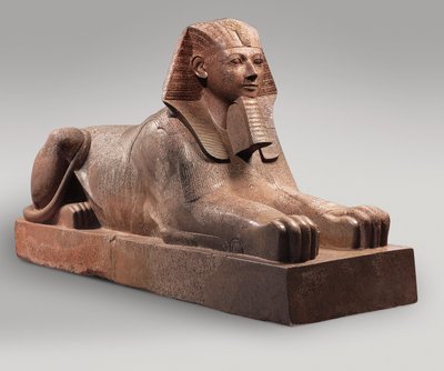 Esfinge de Hatshepsut, c.1479-58 (granito, pintura) de Egyptian 18th Dynasty