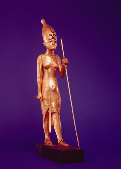 Estatuilla del rey, de la tumba de Tutankamón de Egyptian 18th Dynasty