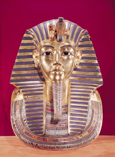 La máscara funeraria de Tutankamón, c.1336-1327 a.C., Nuevo Reino de Egyptian 18th Dynasty