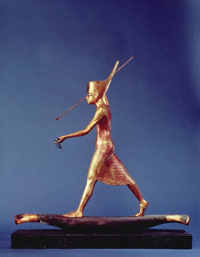 Tutankamón (c.1370-1352 a.C.) el Arponero, de la tumba de Tutankamón, Reino Nuevo de Egyptian 18th Dynasty
