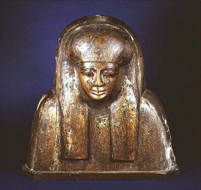 Parte superior de una tapa de ataúd de Tebas de Egyptian 18th Dynasty