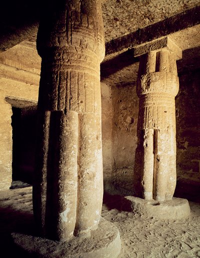 Vista de la Capilla de la Tumba de Meryre, Nuevo Reino de Egyptian 18th Dynasty