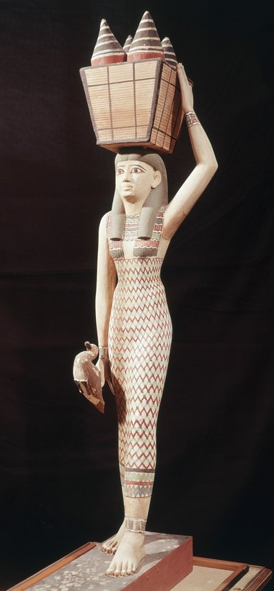 Mujer llevando ofrendas, Nuevo Reino de Egyptian 18th Dynasty