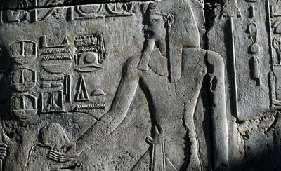 Bajorrelieve, Templo de Luxor, Luxor, Tebas (Patrimonio Mundial de la UNESCO de Egyptian 19th Dynasty