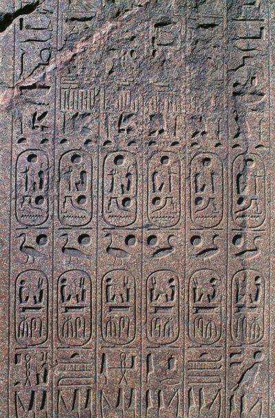 Bloque con relieves e inscripciones, Gran Templo de Amón, Tanis, Egipto, Reino Nuevo, Dinastía XIX de Egyptian 19th Dynasty