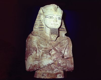 Coloso de Ramsés II (1279-1213 a.C.) (detalle) de un pilar osirídeo, del Templo de Gerf Hussein, Nubia, Nuevo Reino de Egyptian 19th Dynasty