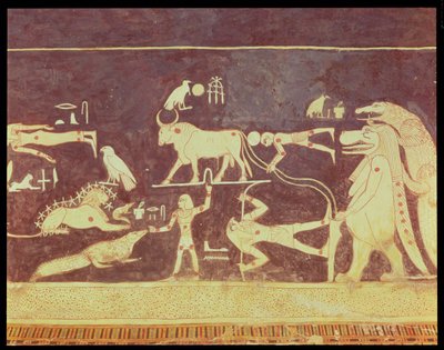 Constelaciones, de la cámara funeraria de la Tumba de Seti I, Nuevo Reino, 1294-1279 a.C. de Egyptian 19th Dynasty
