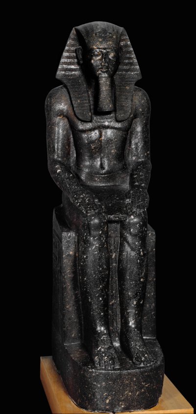 Estatua de diorita del faraón Ramsés II ... de Egyptian 19th Dynasty
