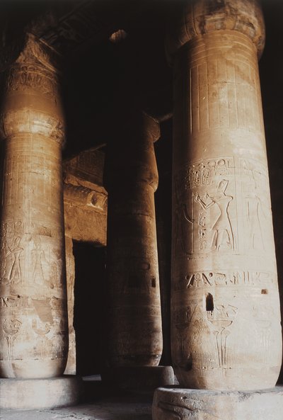 Interior del Primer Salón Hipóstilo, Nuevo Reino de Egyptian 19th Dynasty