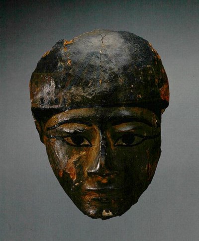 Máscara de un ataúd, Nuevo Reino de Egyptian 19th Dynasty