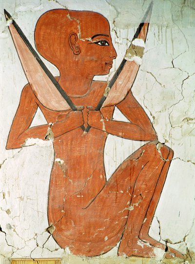 Deidad Naos, de la Tumba de Nefertari, Nuevo Reino de Egyptian 19th Dynasty