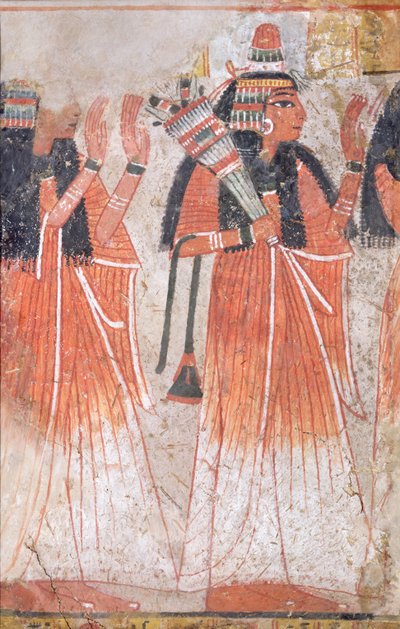 Procesión de mujeres, Nuevo Reino de Egyptian 19th Dynasty