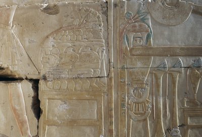 Relieve, Templo de Ramsés II, Abidos, Egipto, Civilización egipcia, Reino Nuevo, Dinastía XIX (foto) de Egyptian 19th Dynasty