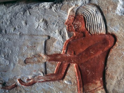 Relieve que representa a portadores, tumba de Leteya, Saqqara, Egipto, civilización egipcia, Reino Nuevo, dinastía XIX de Egyptian 19th Dynasty
