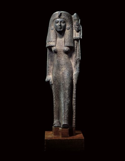 Estatua portadora de estandarte de la Reina Nefertari, Nuevo Reino, c.1290-1224 a.C. de Egyptian 19th Dynasty