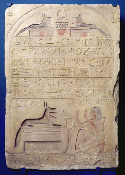 Estela del General Kasa, Nuevo Reino, c.1294-c.1279 a.C. de Egyptian 19th Dynasty