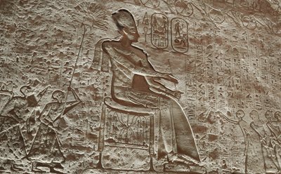 El gran templo de Abu Simbel de Egyptian 19th Dynasty