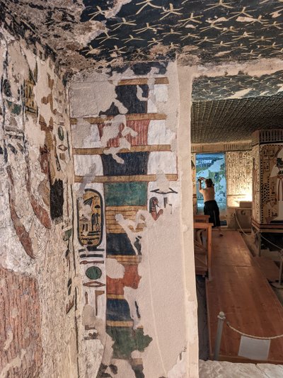 Valle de las Reinas, Tumba de Nefertari (pintura mural) de Egyptian 19th Dynasty