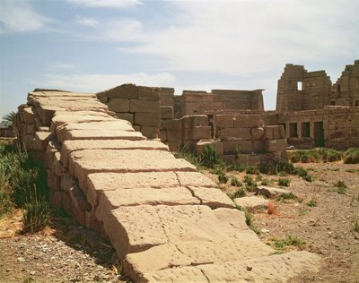 Nilómetro, del Templo Mortuorio de Ramsés III (c.1184-1153 a.C.) Nuevo Reino de Egyptian 20th Dynasty