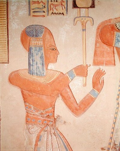 Retrato del príncipe muerto, de la tumba de Amen-Her-Khepshef, período Ramésida de Egyptian 20th Dynasty