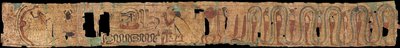 Texto funerario del Antiguo Egipto - Antiguo Egipto - 1069-945 a.C. - Papiro - 10x100 - Szepmuveszeti Muzeum, Budapest de Egyptian 21st Dynasty