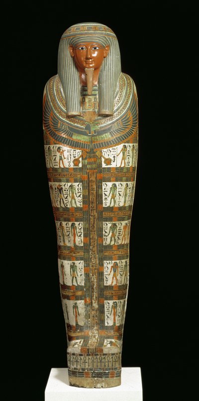 Cartonaje de momia de Nespanetjerepenere, posiblemente de Tebas, Tercer Periodo Intermedio de Egyptian 22nd Dynasty