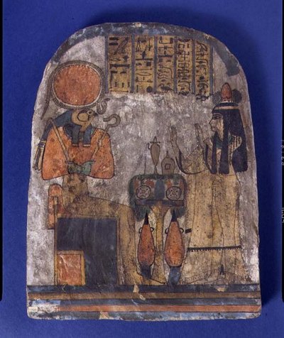 Monumento votivo de Tentesamun, La Cantante de Amón, de Tebas, Tercer Período Intermedio de Egyptian 22nd Dynasty
