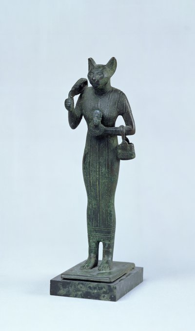 Estatuilla de la diosa Bastet, Tercer Periodo Intermedio (bronce) de Egyptian 25th Dynasty