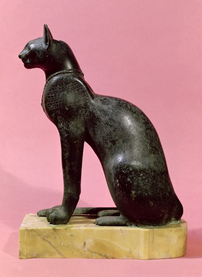 Escultura de un gato, Período Tardío de Egyptian 26th Dynasty