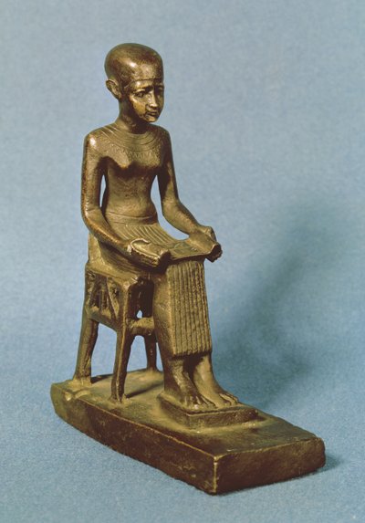 Estatua sentada de Imhotep de Egyptian 26th Dynasty