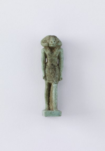 Figura de pie de la deidad Khnum, período Saíta, 664-525 a.C. de Egyptian 26th Dynasty