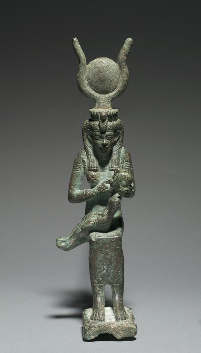 Estatuilla de Isis y Horus, 664-30 a.C. de Egyptian 26th Dynasty