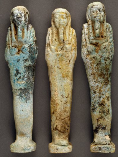 Ushabti (pequeñas estatuas), Tumba de Ba Disit, Tumba del Gobernador, Sheik Souby, Oasis de Bahariya, Giza, Egipto. Civilización egipcia, Dinastía XXVI (663-525 a.C.) de Egyptian 26th Dynasty