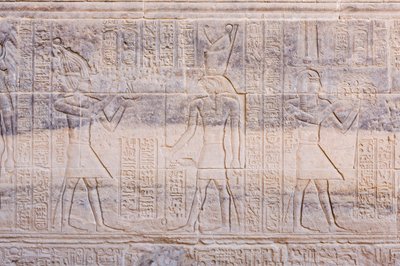 Relieves del templo de Philae, Asuán, Egipto de Egyptian 30th Dynasty