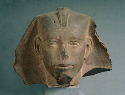 Cabeza del Rey Djedefre, de Abu Roash, Reino Antiguo, c.2565-2558 a.C. (cuarcita) de Egyptian 4th Dynasty