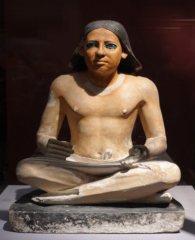 Escriba agazapado, V Dinastía (escultura) de Egyptian 5th Dynasty