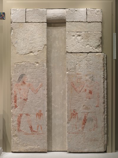 Puerta falsa de Nykara, 2408-2341 a.C. de Egyptian 5th Dynasty
